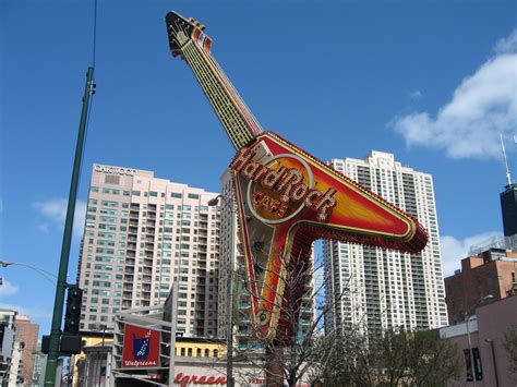 Hard rock cafe chicago - Specialties: Hard Rock Chicago, marked by the giant illuminated iconic guitar that, is in the heart of the vibrant River North neighborhood. Blocks away from the Magnificent Mile, Navy Pier, Theater District and Tilt 360. For over 30 years, our cafe has been a one-of-a-kind dining, entertainment and shopping destination known worldwide for embracing funky styles and blending them with ... 